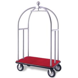 Hotel luggage trolley stainless HEAVY DUTY 185*65*110