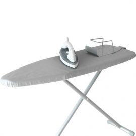 Hotel Wardrobe Completed Ironing Station with Hook SILVER