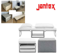 Extra bed with mattress Gray color