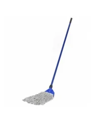 MICROFIBER PRESSING MOP WITH CLIP AND 1.25M HANDLE (SET) (400G) blue